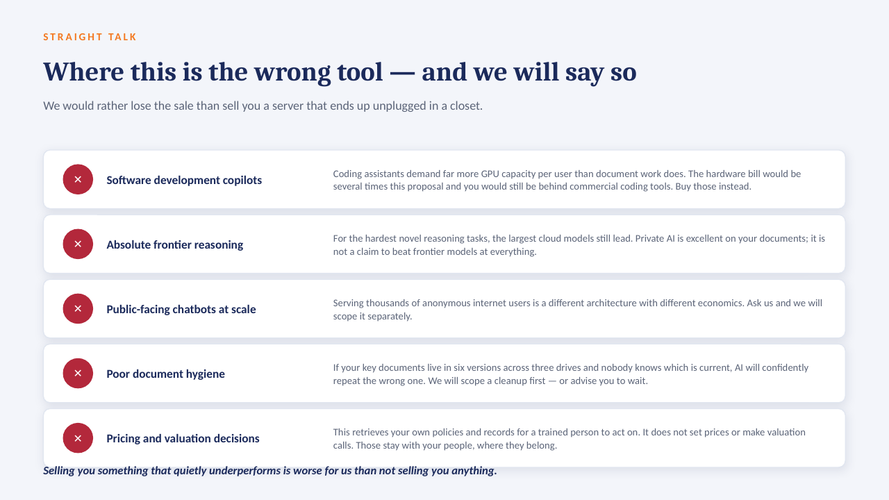 Private AI Servers — slide 8 of 14